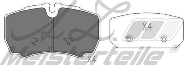 A.Z. Meisterteile AZMT-44-022-2231 - Kit de plaquettes de frein, frein à disque cwaw.fr