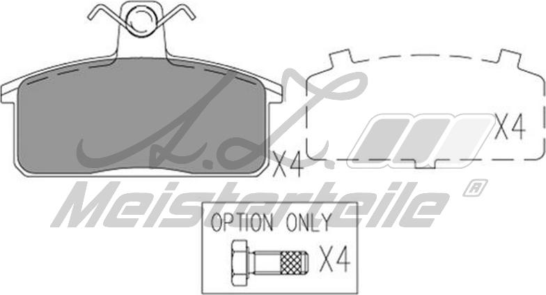 A.Z. Meisterteile AZMT-44-022-2275 - Kit de plaquettes de frein, frein à disque cwaw.fr