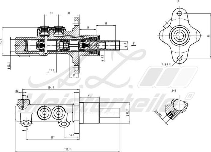 A.Z. Meisterteile AZMT-44-110-1060 - Maître-cylindre de frein cwaw.fr