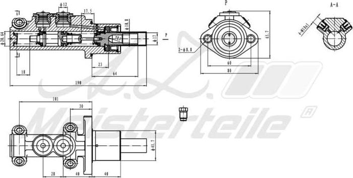 A.Z. Meisterteile AZMT-44-110-1006 - Maître-cylindre de frein cwaw.fr