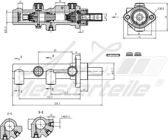 A.Z. Meisterteile AZMT-44-110-1007 - Maître-cylindre de frein cwaw.fr