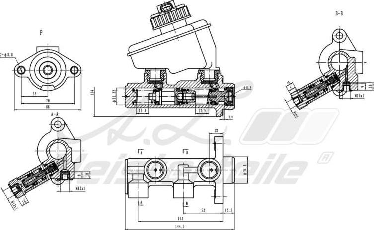 A.Z. Meisterteile AZMT-44-110-1131 - Maître-cylindre de frein cwaw.fr