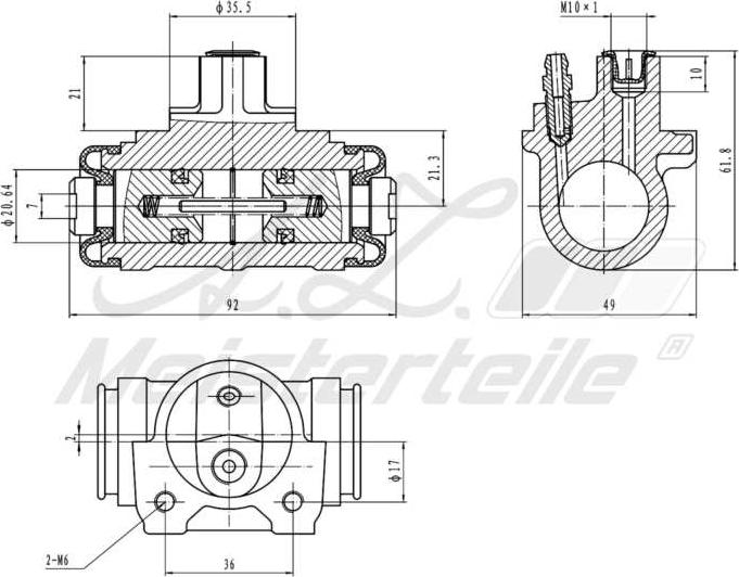 A.Z. Meisterteile AZMT-44-111-1043 - Cylindre de roue cwaw.fr