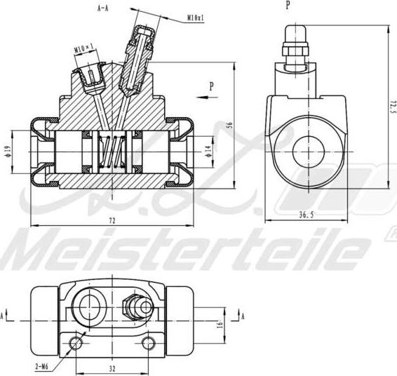 A.Z. Meisterteile AZMT-44-111-1069 - Cylindre de roue cwaw.fr