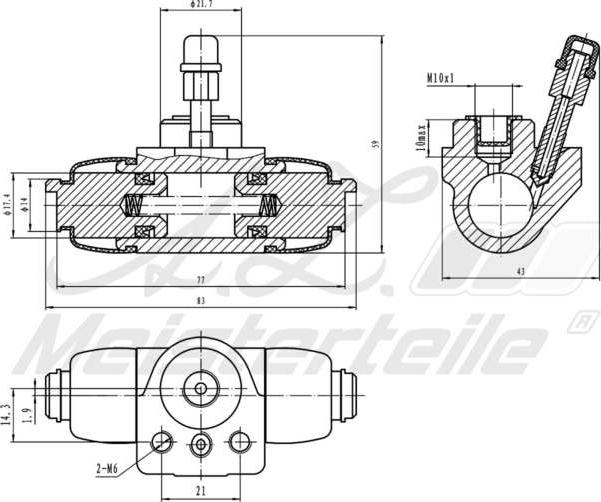 A.Z. Meisterteile AZMT-44-111-1003 - Cylindre de roue cwaw.fr