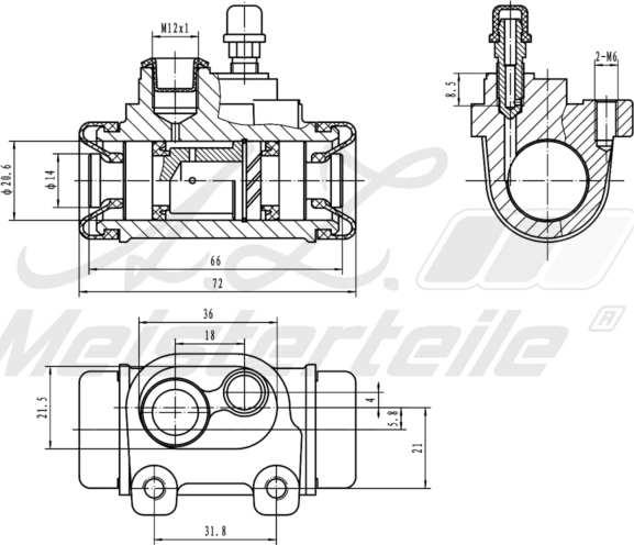 A.Z. Meisterteile AZMT-44-111-1089 - Cylindre de roue cwaw.fr