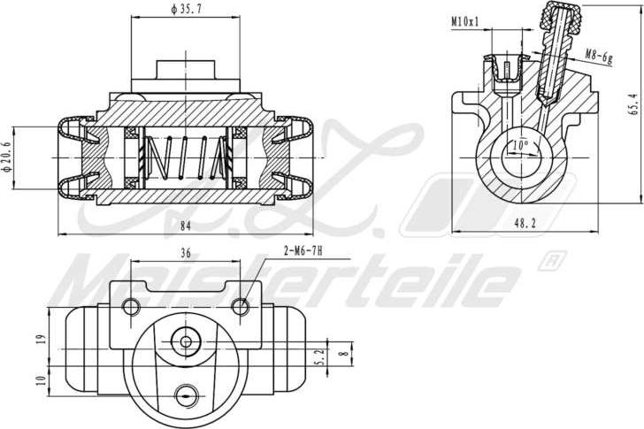 A.Z. Meisterteile AZMT-44-111-1036 - Cylindre de roue cwaw.fr