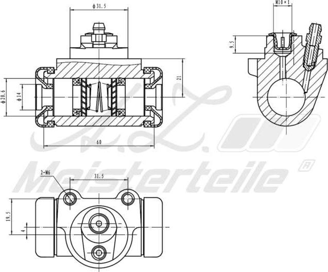 A.Z. Meisterteile AZMT-44-111-1025 - Cylindre de roue cwaw.fr