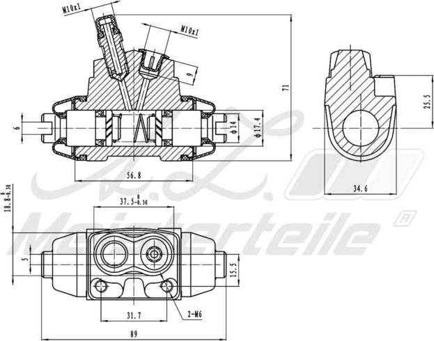 A.Z. Meisterteile AZMT-44-111-1143 - Cylindre de roue cwaw.fr