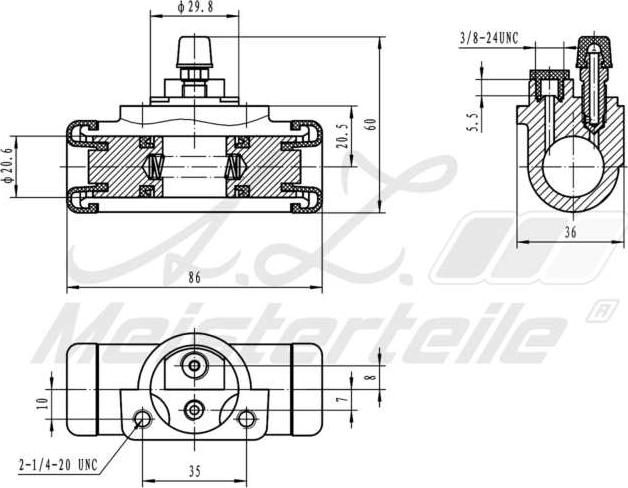 A.Z. Meisterteile AZMT-44-111-1108 - Cylindre de roue cwaw.fr