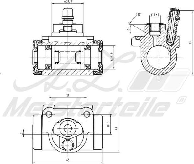 A.Z. Meisterteile AZMT-44-111-1124 - Cylindre de roue cwaw.fr