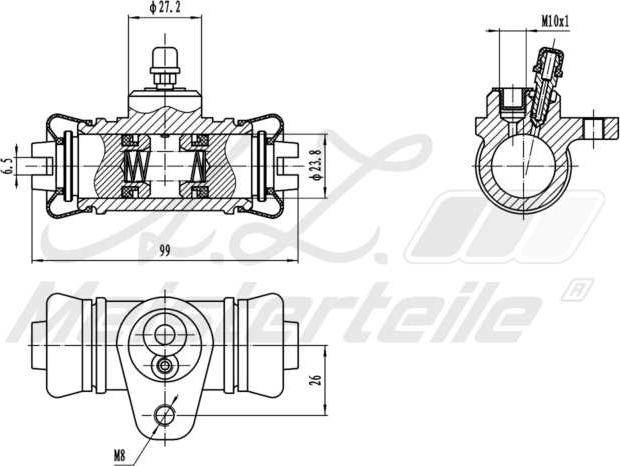 A.Z. Meisterteile AZMT-44-111-1121 - Cylindre de roue cwaw.fr