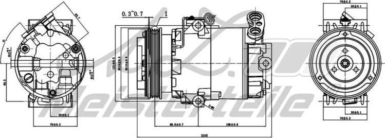 A.Z. Meisterteile AZMT-45-041-1096 - Compresseur, climatisation cwaw.fr