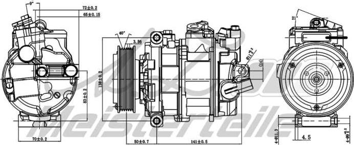 A.Z. Meisterteile AZMT-45-041-1040 - Compresseur, climatisation cwaw.fr