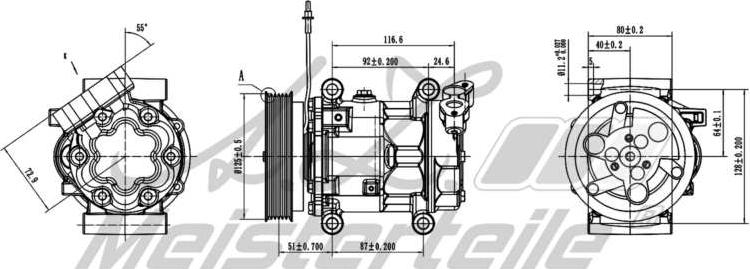 A.Z. Meisterteile AZMT-45-041-1057 - Compresseur, climatisation cwaw.fr