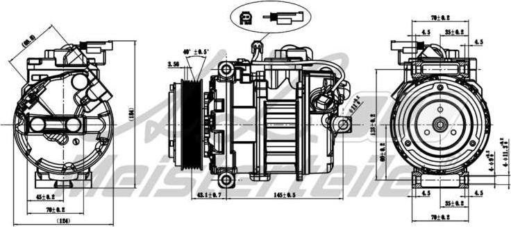 A.Z. Meisterteile AZMT-45-041-1069 - Compresseur, climatisation cwaw.fr