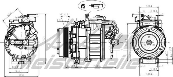 A.Z. Meisterteile AZMT-45-041-1065 - Compresseur, climatisation cwaw.fr