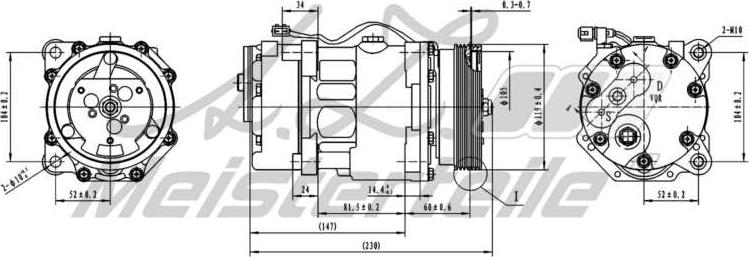 A.Z. Meisterteile AZMT-45-041-1063 - Compresseur, climatisation cwaw.fr