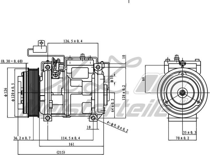 A.Z. Meisterteile AZMT-45-041-1062 - Compresseur, climatisation cwaw.fr