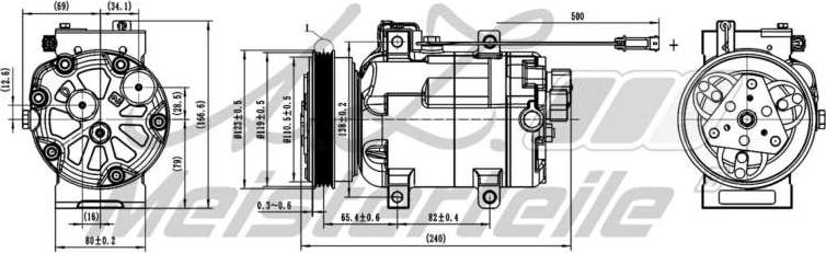 A.Z. Meisterteile AZMT-45-041-1015 - Compresseur, climatisation cwaw.fr