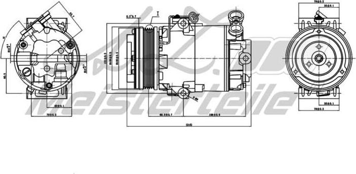 A.Z. Meisterteile AZMT-45-041-1012 - Compresseur, climatisation cwaw.fr