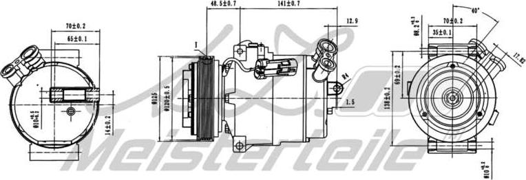 A.Z. Meisterteile AZMT-45-041-1085 - Compresseur, climatisation cwaw.fr