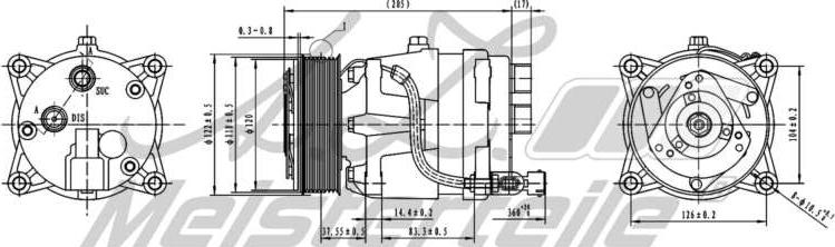 A.Z. Meisterteile AZMT-45-041-1029 - Compresseur, climatisation cwaw.fr