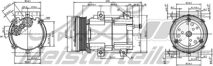 A.Z. Meisterteile AZMT-45-041-1028 - Compresseur, climatisation cwaw.fr