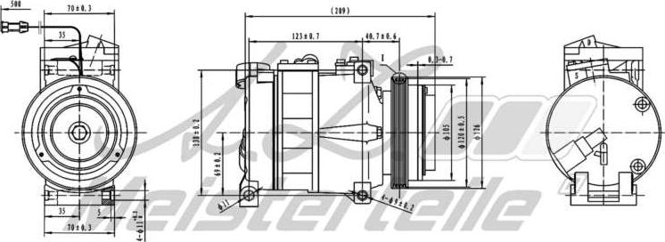 A.Z. Meisterteile AZMT-45-041-1027 - Compresseur, climatisation cwaw.fr