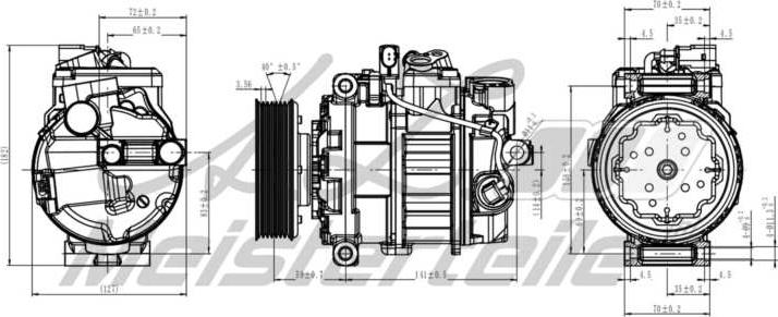 A.Z. Meisterteile AZMT-45-041-1075 - Compresseur, climatisation cwaw.fr