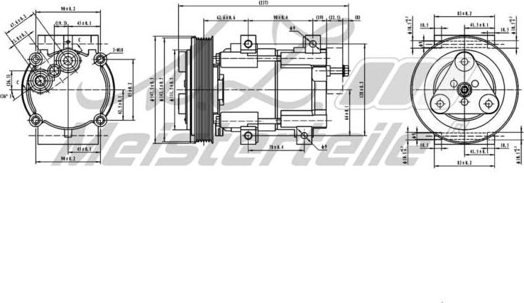 A.Z. Meisterteile AZMT-45-041-1078 - Compresseur, climatisation cwaw.fr