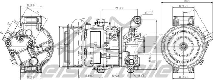 A.Z. Meisterteile AZMT-45-041-1109 - Compresseur, climatisation cwaw.fr