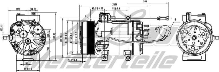 A.Z. Meisterteile AZMT-45-041-1108 - Compresseur, climatisation cwaw.fr