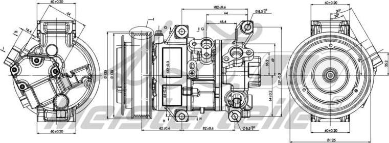 A.Z. Meisterteile AZMT-45-041-1119 - Compresseur, climatisation cwaw.fr