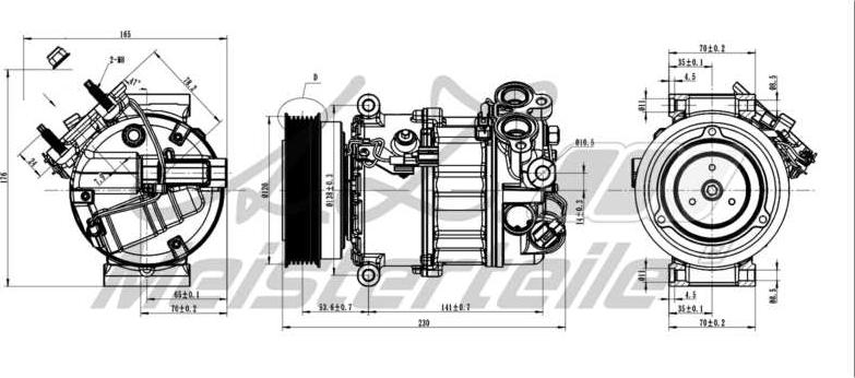 A.Z. Meisterteile AZMT-45-041-1114 - Compresseur, climatisation cwaw.fr