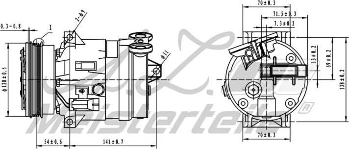 A.Z. Meisterteile AZMT-45-041-1131 - Compresseur, climatisation cwaw.fr