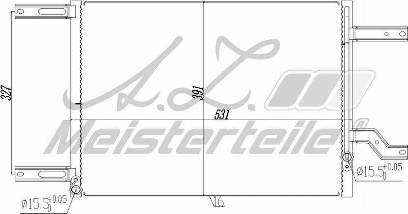 A.Z. Meisterteile AZMT-45-030-1607 - Condensateur, climatisation cwaw.fr