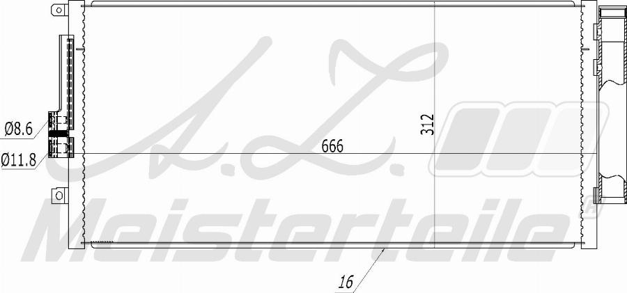 A.Z. Meisterteile AZMT-45-030-1391 - Condensateur, climatisation cwaw.fr