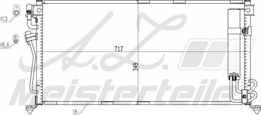 A.Z. Meisterteile AZMT-45-030-1216 - Condensateur, climatisation cwaw.fr