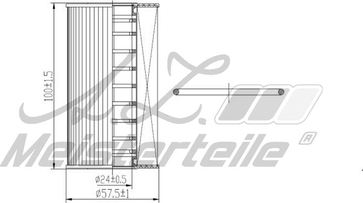 A.Z. Meisterteile AZMT-41-040-1345 - Filtre à huile cwaw.fr