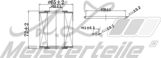 A.Z. Meisterteile AZMT-41-040-1325 - Filtre à huile cwaw.fr