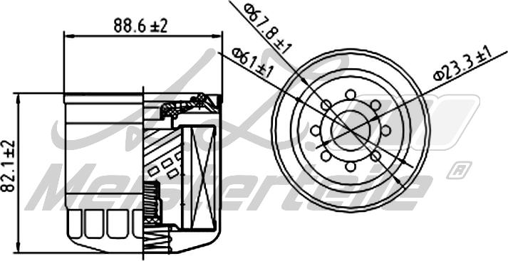 A.Z. Meisterteile AZMT-41-050-1098 - Filtre hydraulique, boîte automatique cwaw.fr