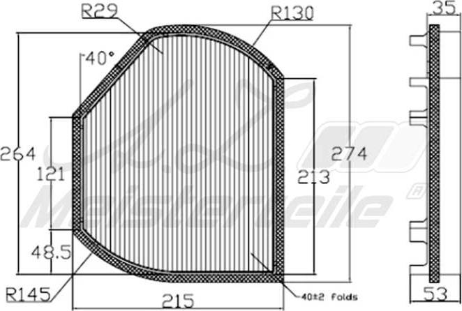 A.Z. Meisterteile AZMT-41-010-1483 - Filtre, air de l'habitacle cwaw.fr