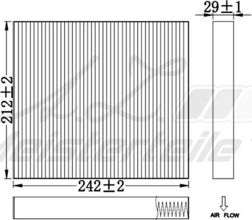 A.Z. Meisterteile AZMT-41-010-1470 - Filtre, air de l'habitacle cwaw.fr