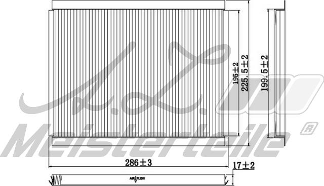 A.Z. Meisterteile AZMT-41-010-1594 - Filtre, air de l'habitacle cwaw.fr