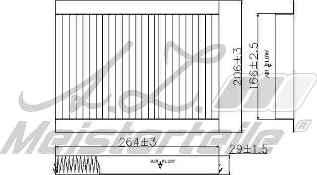 A.Z. Meisterteile AZMT-41-010-1591 - Filtre, air de l'habitacle cwaw.fr