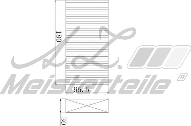 A.Z. Meisterteile AZMT-41-010-1593 - Filtre, air de l'habitacle cwaw.fr