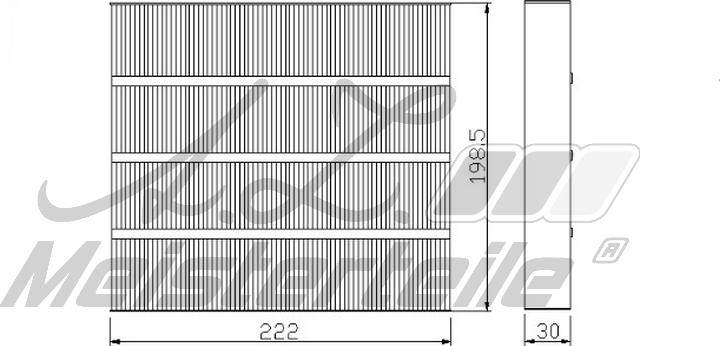 A.Z. Meisterteile AZMT-41-010-1592 - Filtre, air de l'habitacle cwaw.fr