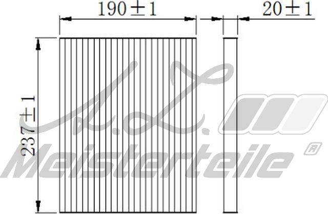 A.Z. Meisterteile AZMT-41-010-1541 - Filtre, air de l'habitacle cwaw.fr