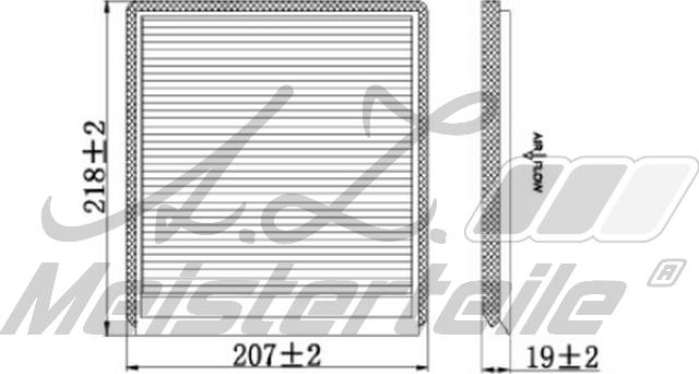 A.Z. Meisterteile AZMT-41-010-1550 - Filtre, air de l'habitacle cwaw.fr